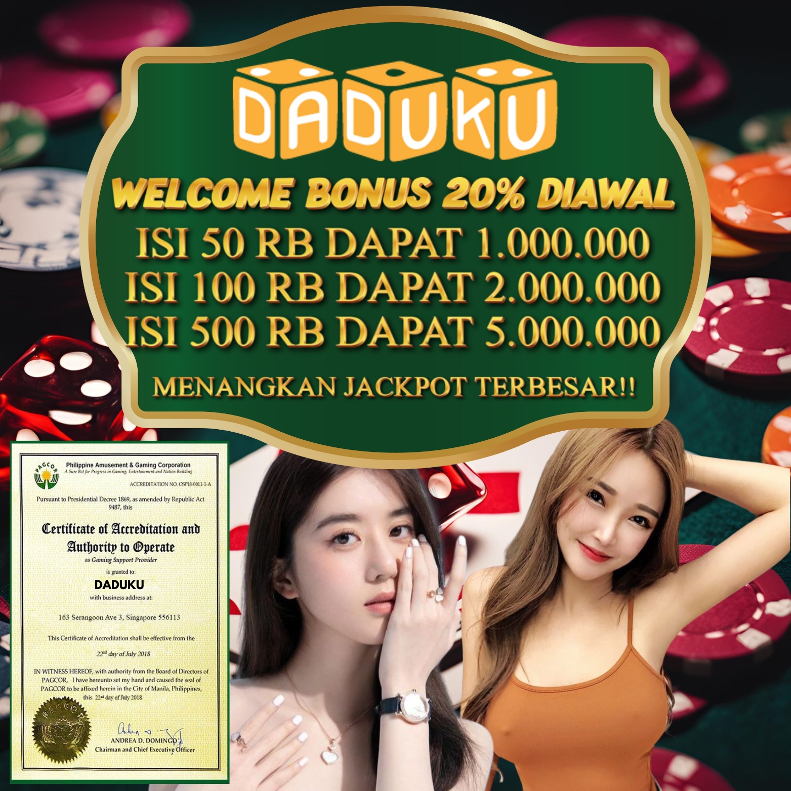 Daduku: Casino Online Terpercaya dengan Beragam Metode Pembayaran